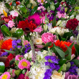 Bid Day Floral Arrangement with GORGEOUS cupcakes